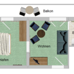 Photo of room with 4 beds with shower, WC