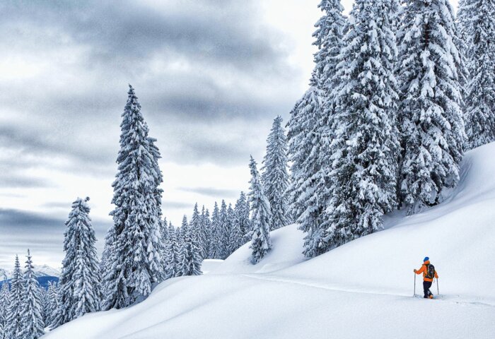 Skitouren | © SalzburgerLand Tourismus GmbH Skitourengeher in Winterlandschaft | © SalzburgerLand Tourismus GmbH